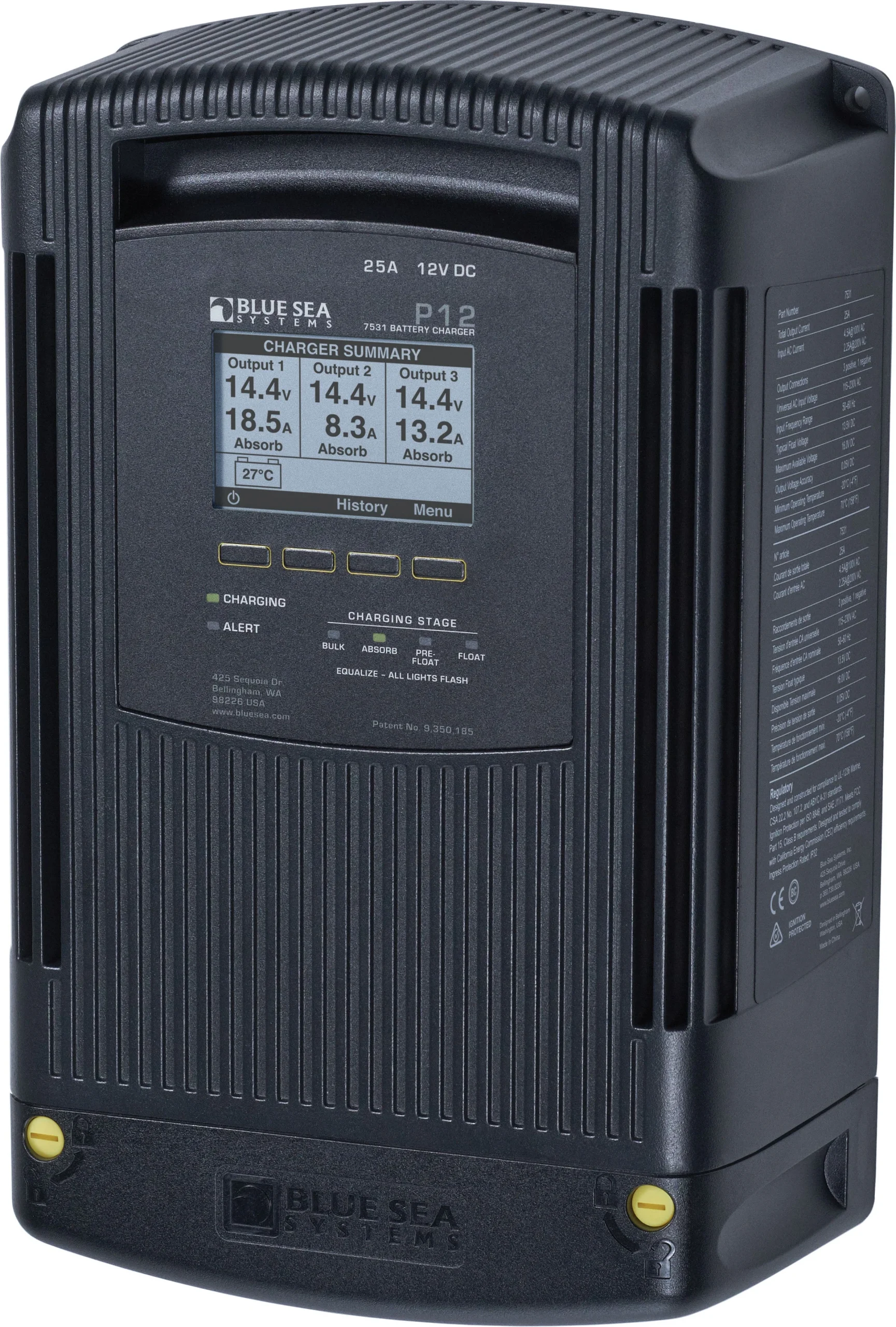 BSS P12 Battery Charger 12V DC 25A