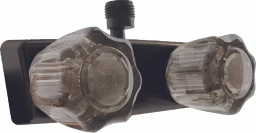 Dura Faucet - Shwr Fauct Smkd Acry Knobs Blk - DF-SA100S-BK