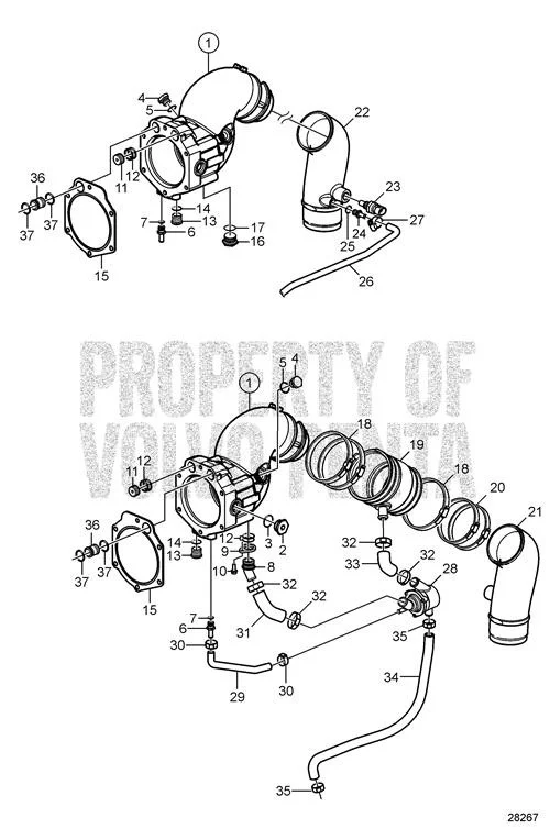 Volvo Penta - Valve (v2) - Volvo Penta (22553709)