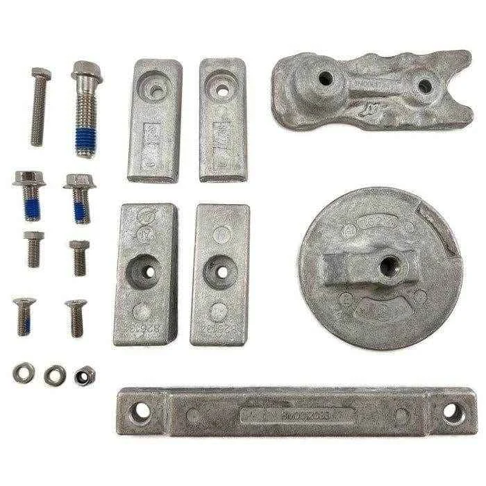 8M0116589 Transom and Gearcase Aluminum Anode Kit - Mercury, 350HP