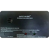 Safe-T-Alert SA-340 Black RV Battery Powered CO2 Detector - Rectangle