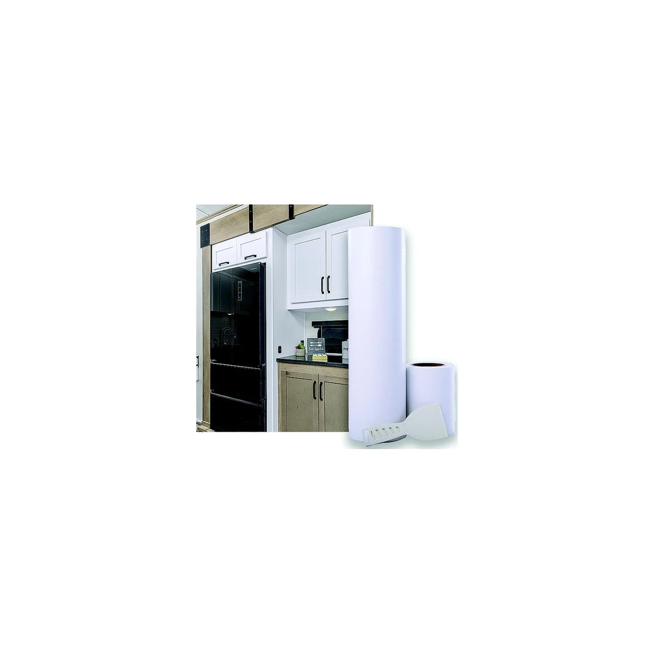 Genesis - Genesis Products REVIVE Cabinet Covering, 18" x 75', Designer White, Smooth - 493831