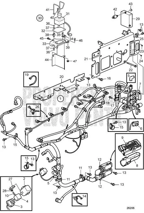 Volvo Penta - Flange Screw, Volvo Penta - Volvo Penta (984724)