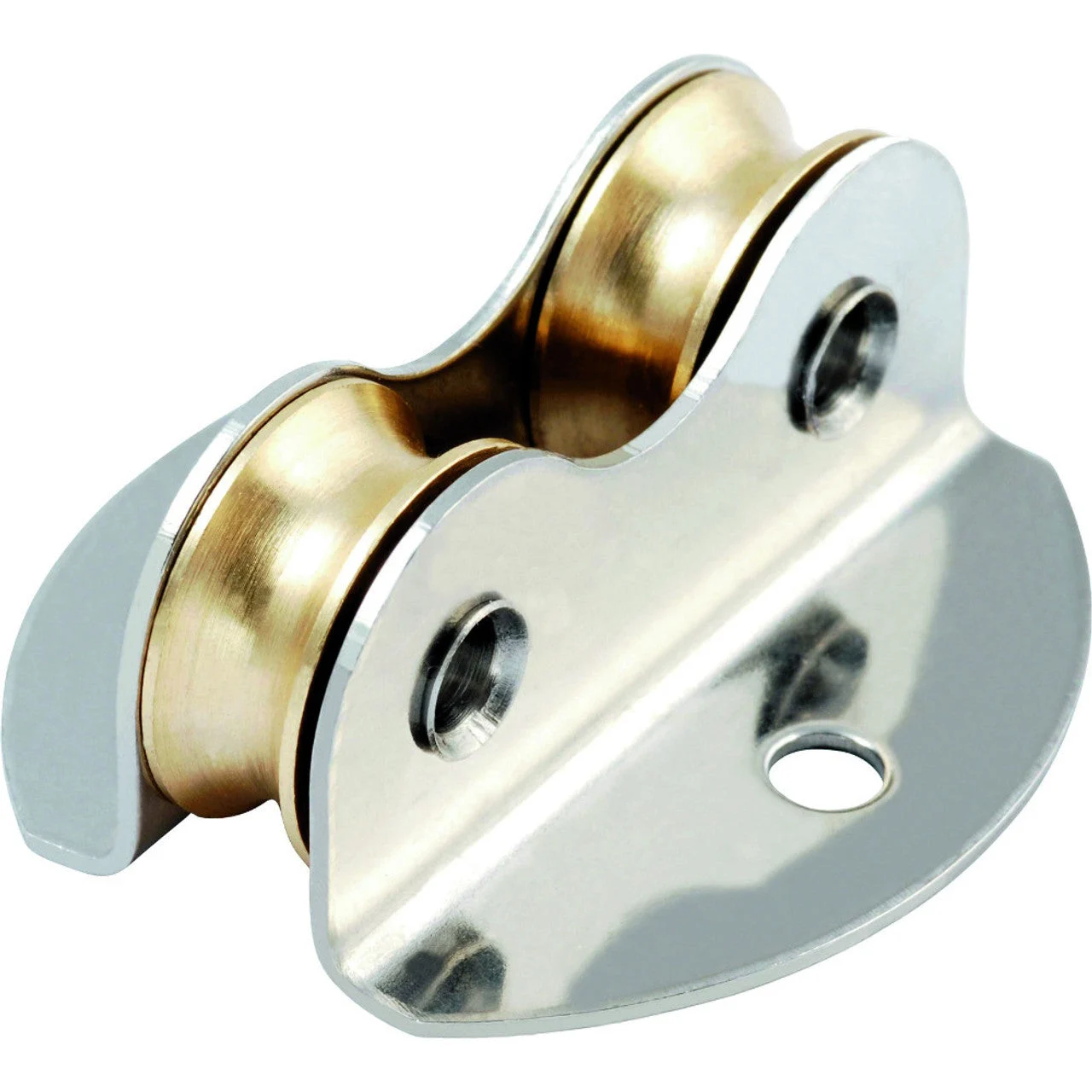 Allen Brothers 16mm Plain Block Double Thru-Brass