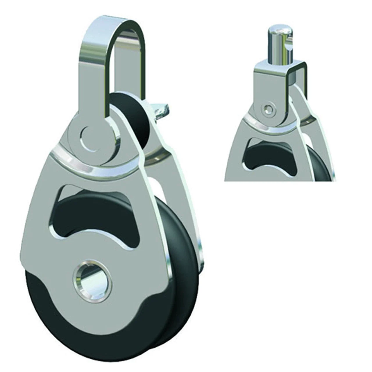 Antal Mini Stainless Steel Block D034 Single + Swivel Head