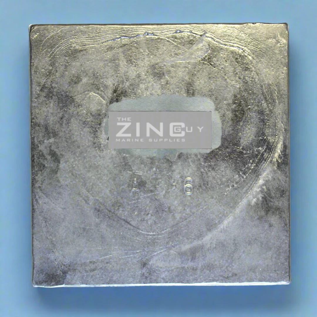 A-6 x 6 Bolt-on Zinc Plate Anode