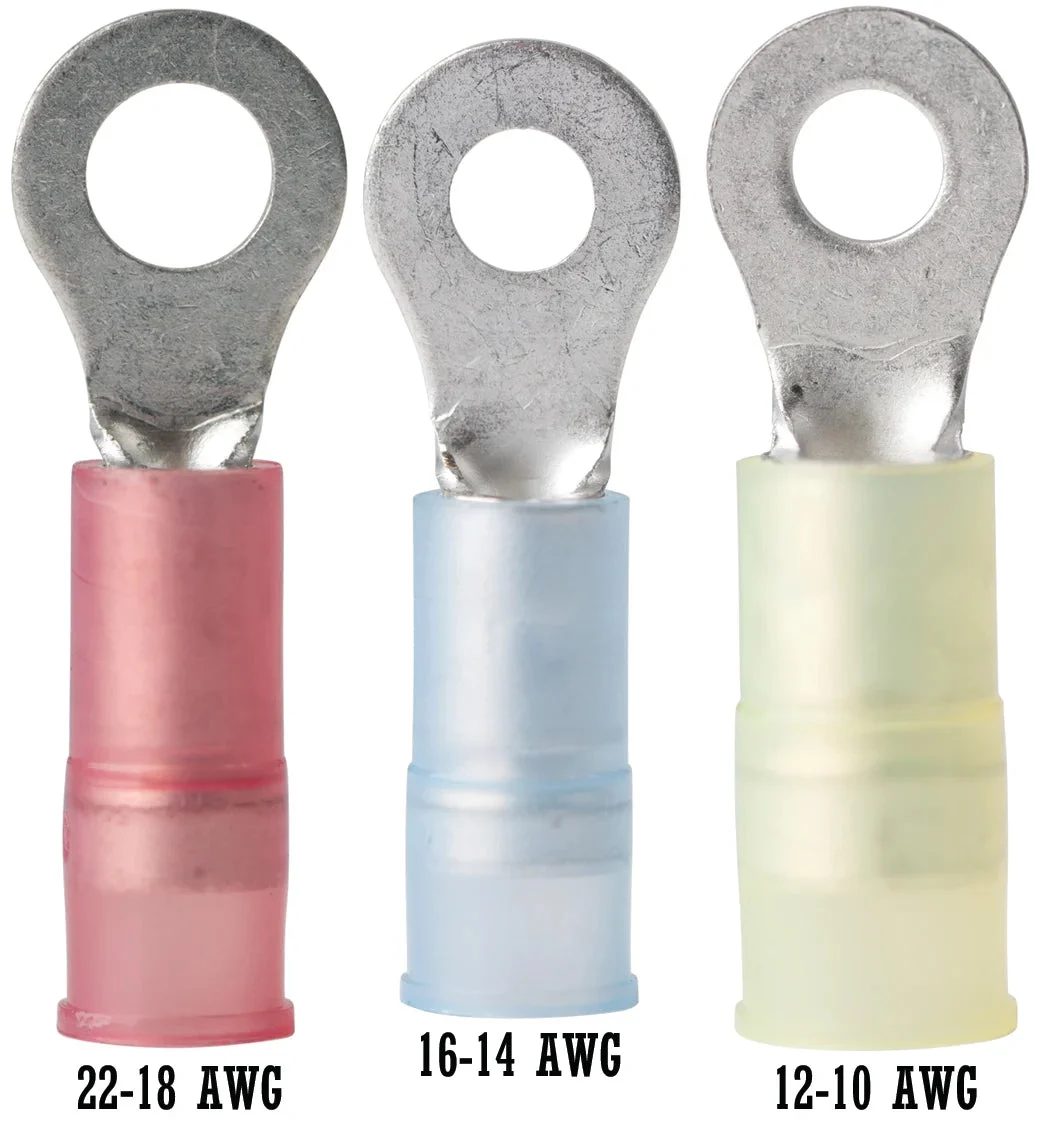 Ancor Nylon Ring Terminal 16-14 AWG #10 - 25 Pack