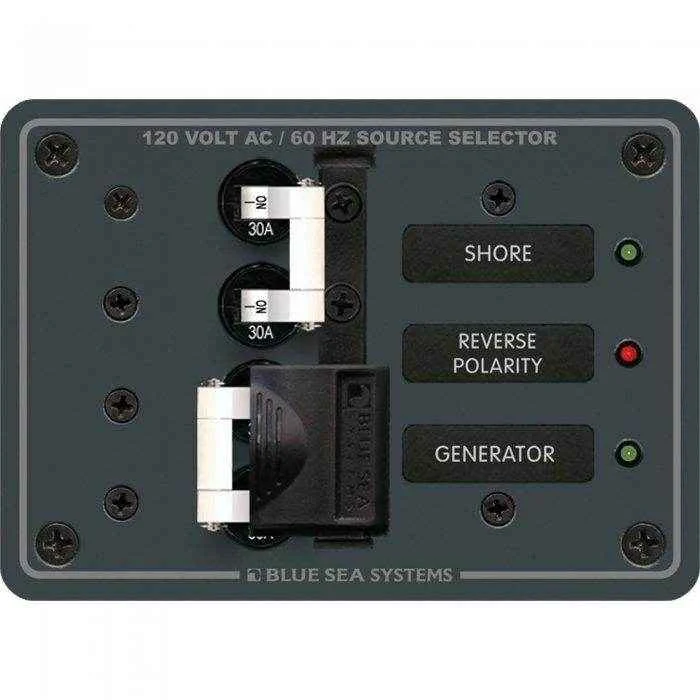 Blue Sea 2 Source Selection Circuit Breaker Panel 8032