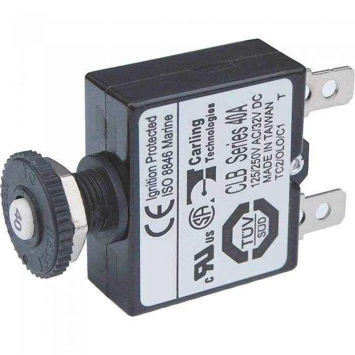 Blue Sea  40 Amp Dc Push Button Circuit Breaker 7061
