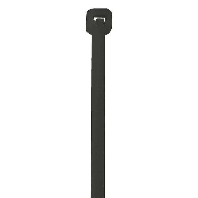 8" CABLE TIES UV BLACK