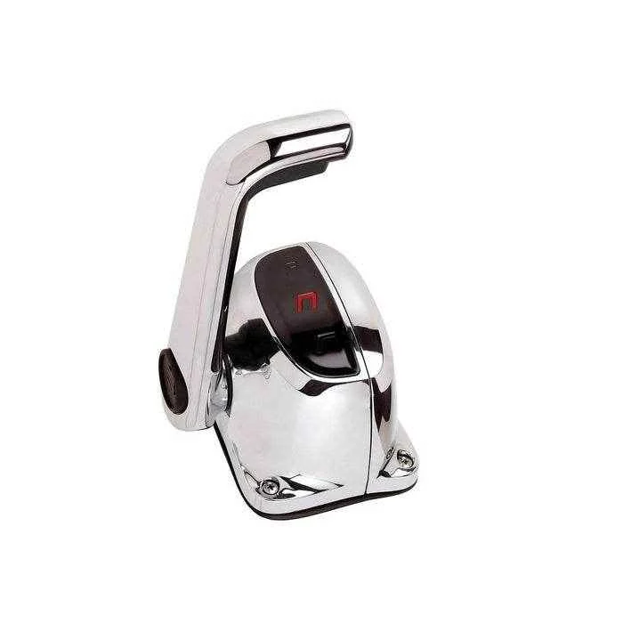Chrome Single Lever Top Mount Control with Neutral Lock - No Trim Switch | Uflex USA B501CH/L