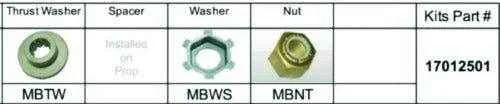 Fixed Hub Prop Hardware Kit - Mercury, Type B | Solas 17012501