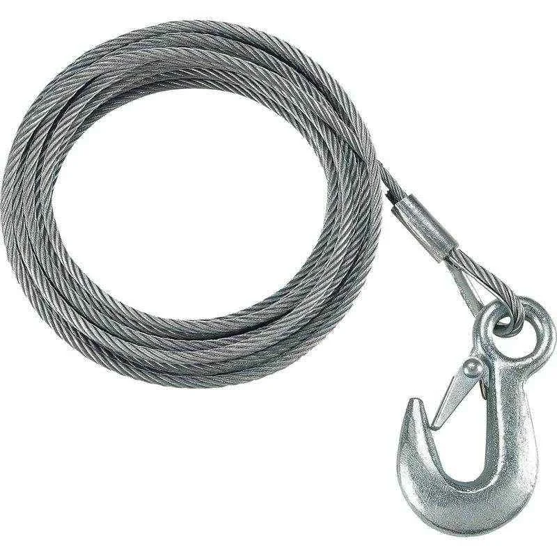 Fulton 3/16 In. X 25 Ft. Winch Cable And Hook Wc325 0100