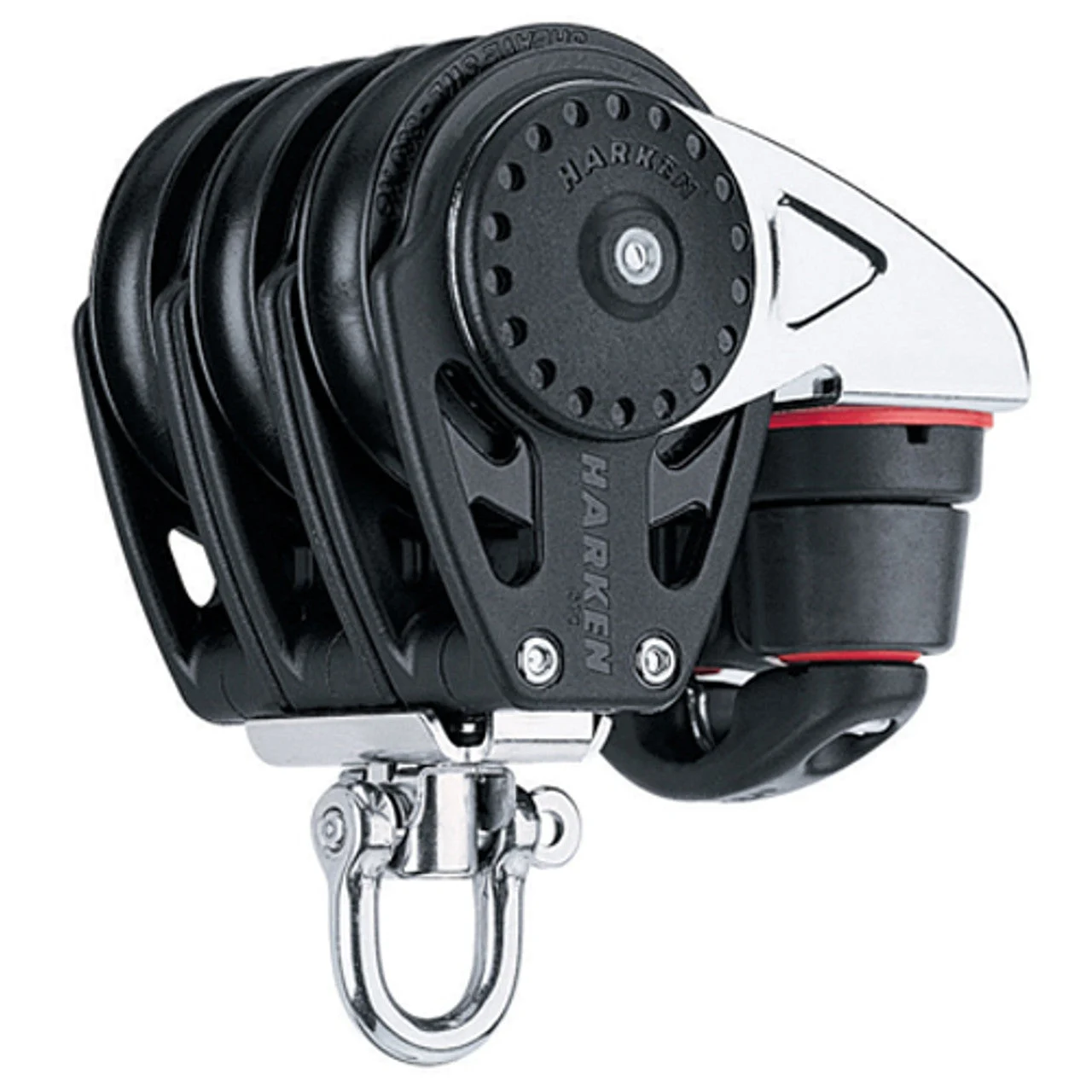 Harken 57mm Triple Carbo Swivel Block w/Cam Cleat