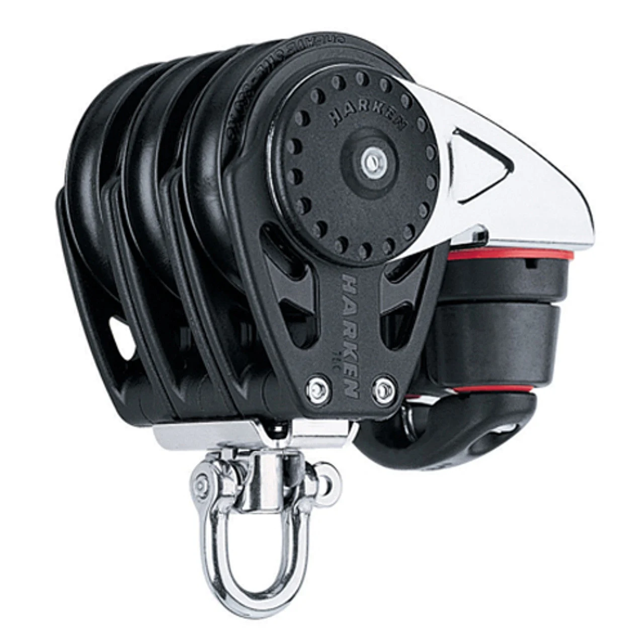 Harken 75mm Triple Carbo Swivel Block w/Cam Cleat