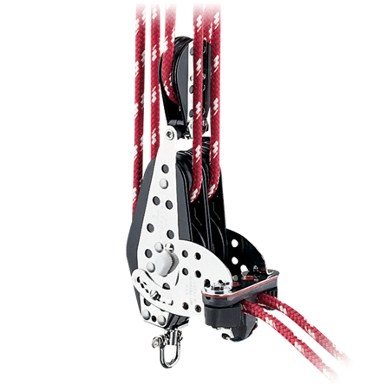 Harken 3.00" Double Fiddle Hexaratchet Block w/Becket, Cam Cleat & Cross Block