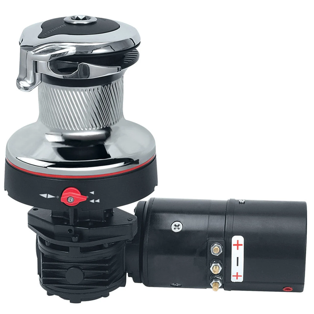 Harken 46 Electric Self-Tailing Rewind Radial Chrome Winch Reverse Speed, 12V