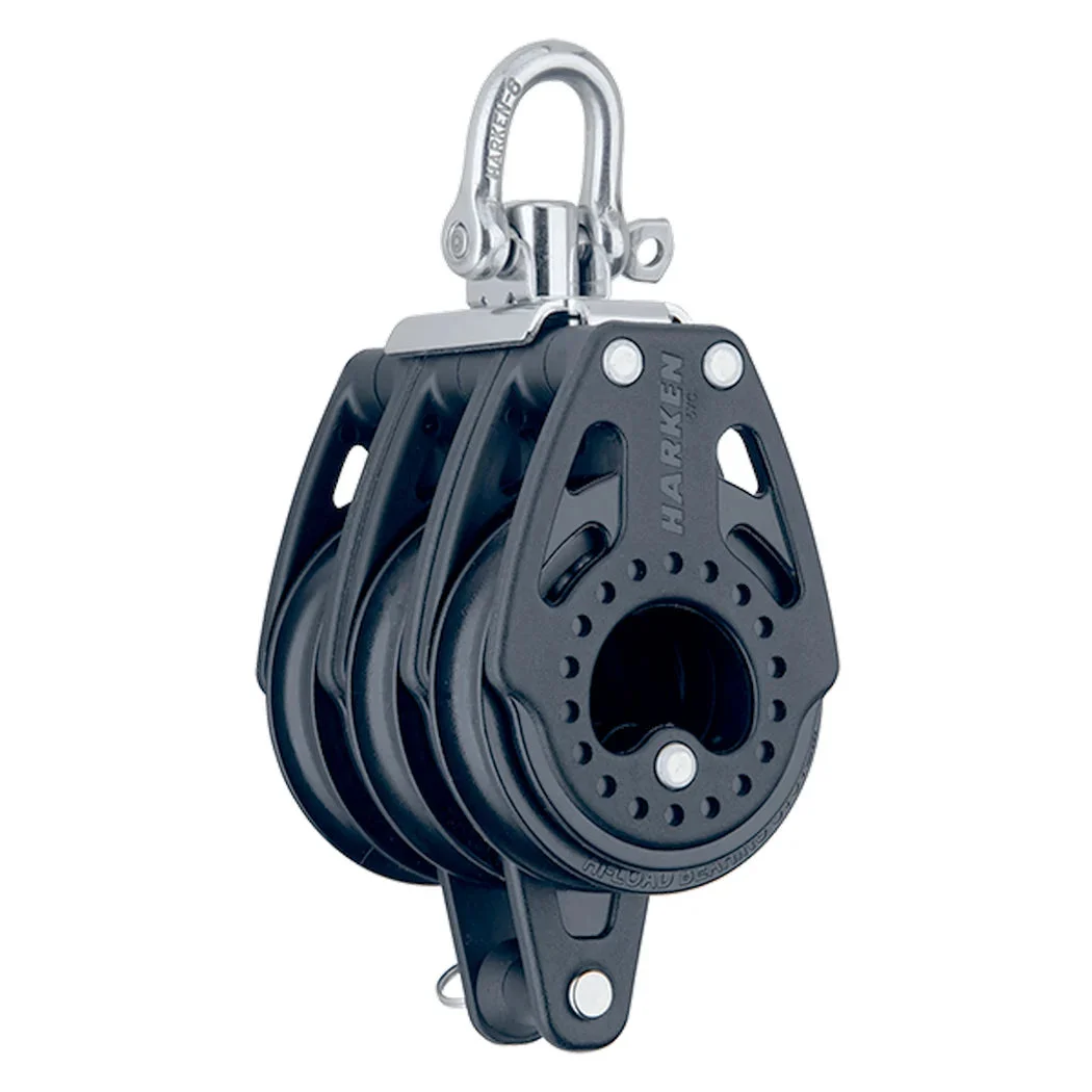 Harken Triple Swivel Carbo Block w/Becket - 75mm