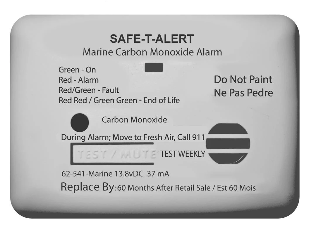 Safe-T- Alert Mti Industry - RV / Marine Carbon Monoxide Detector Surf Mnt Wht - 62-541-WT-MARINE