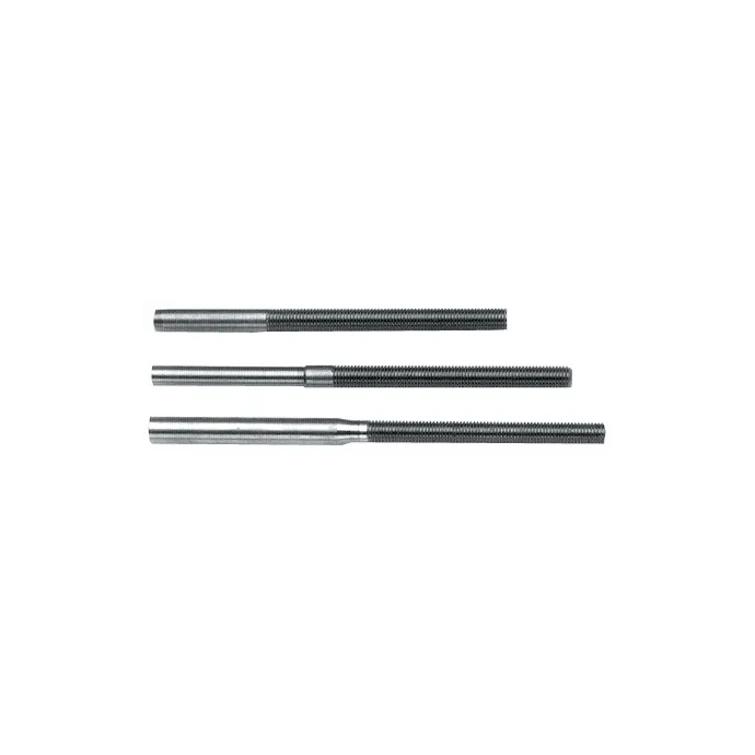 Johnson Marine Lifeline Terminal Hand Crimp L.H., 3/16 Wire, 1/4-28 x 2-1/2 Thread, Cross Drilled