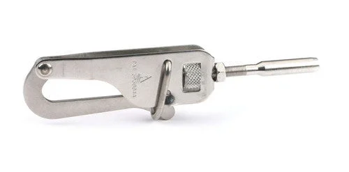 Johnson Marine Safe Lock Gate Hook T-316 3/16 Wire 1/4-28 L.H. Hand Crimp