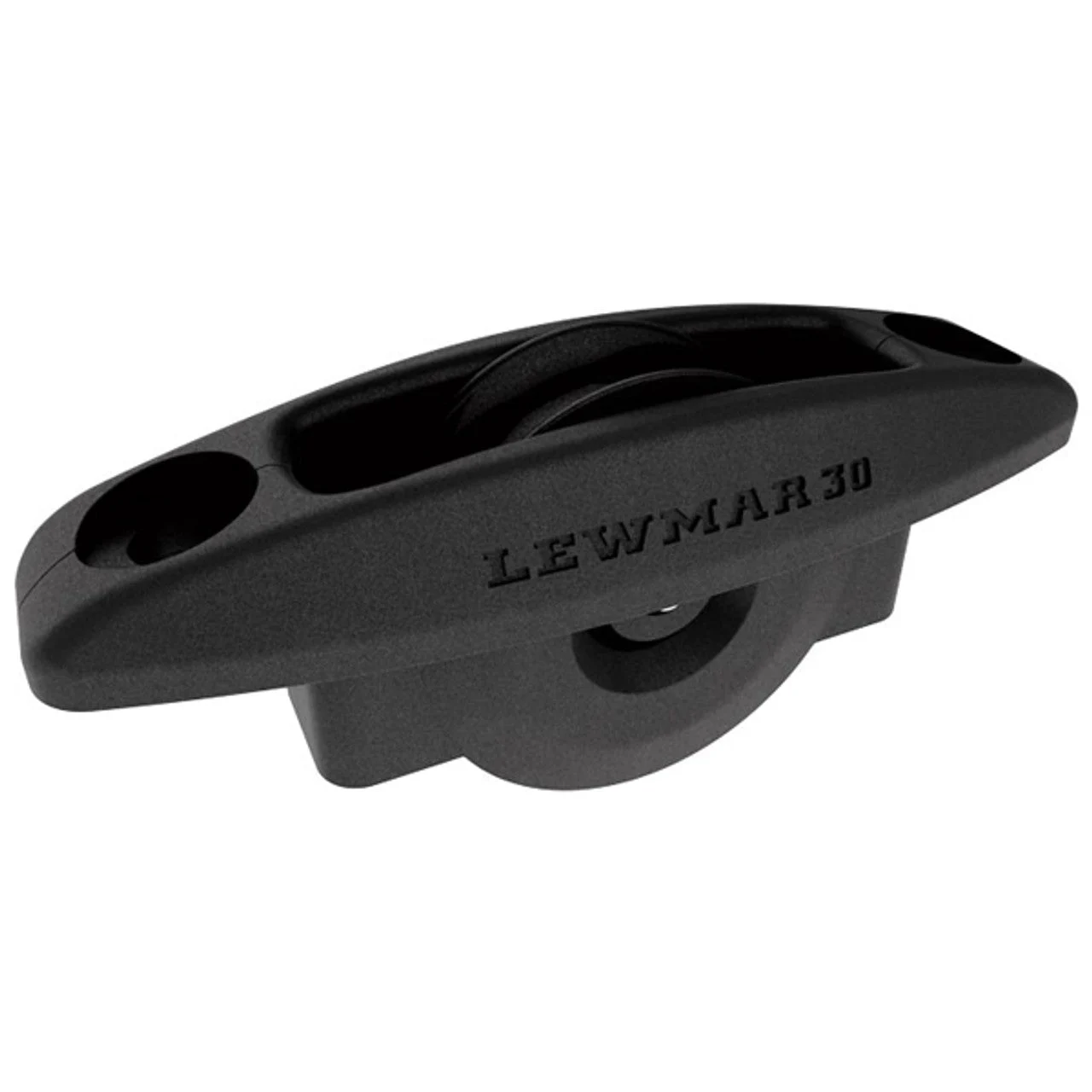 Lewmar 30mm Synchro Block Single Through Deck Bk