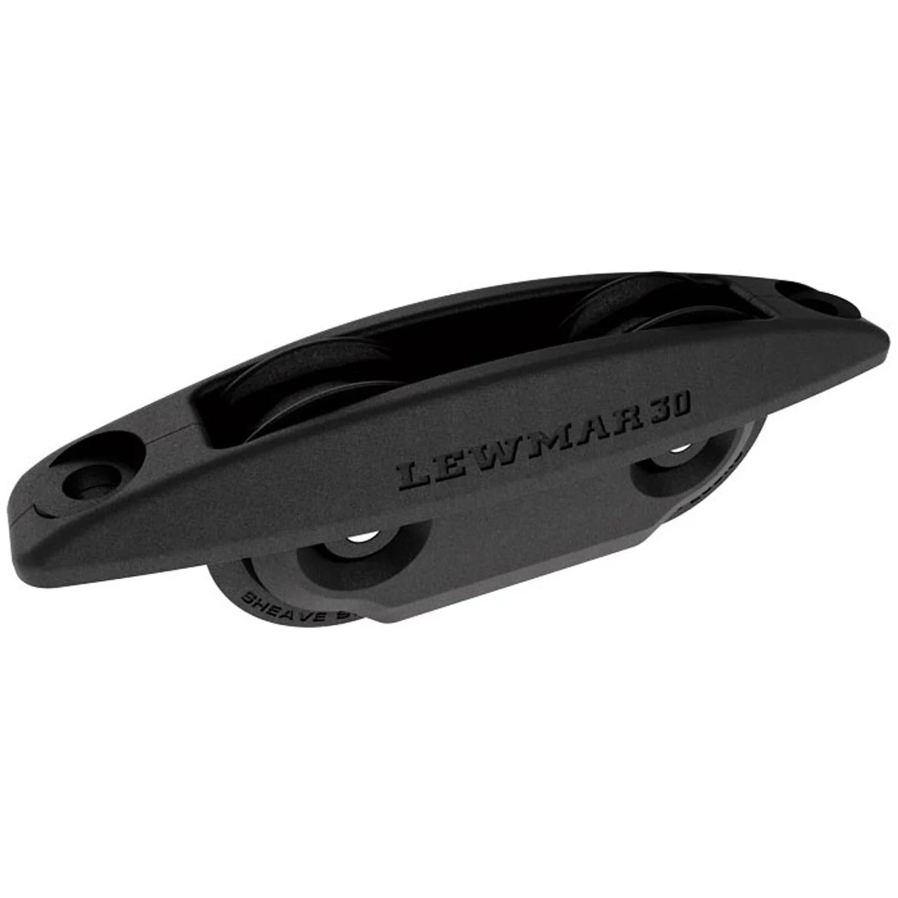 Lewmar 30mm Synchro Block Tandem Through Deck Bk