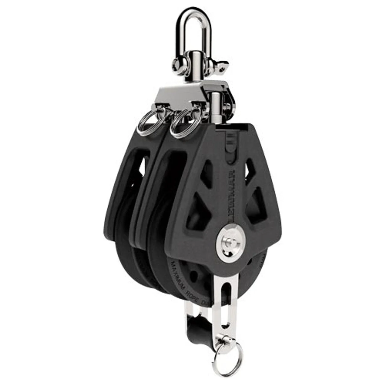 Lewmar 60mm Sync Block Double Becket Bk