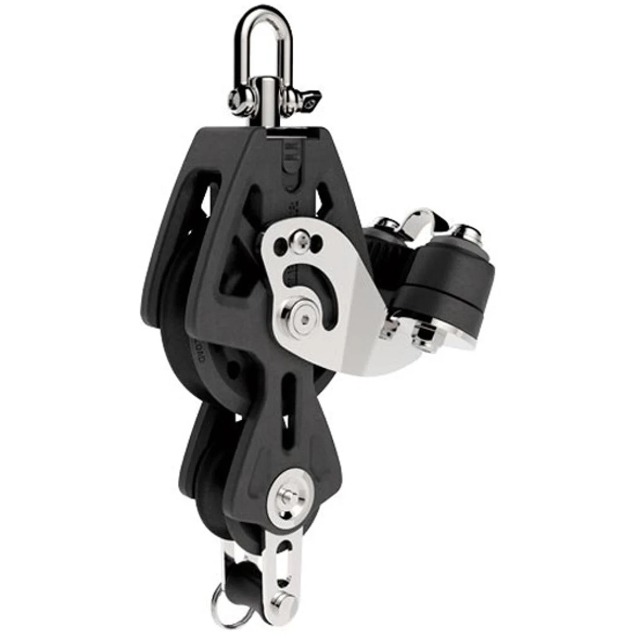 Lewmar 60mm Sync Block Fiddle Becket Cam Bk