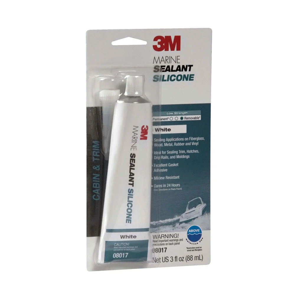 3M Silicone Marine Sealant 3 oz. White