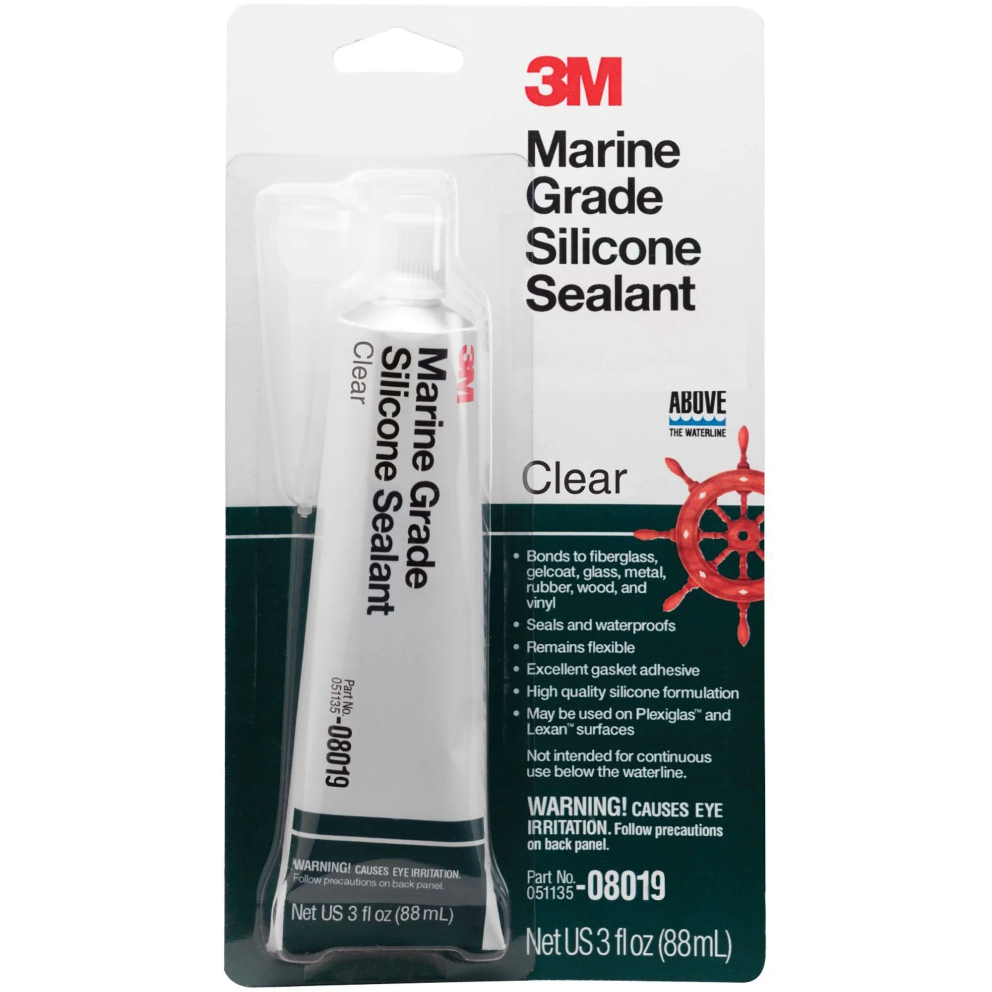 3M Silicone Marine Sealant 3 oz. Clear