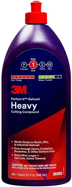 3M Perfect-It Heavy Gelcoat Cutting Compound Pint