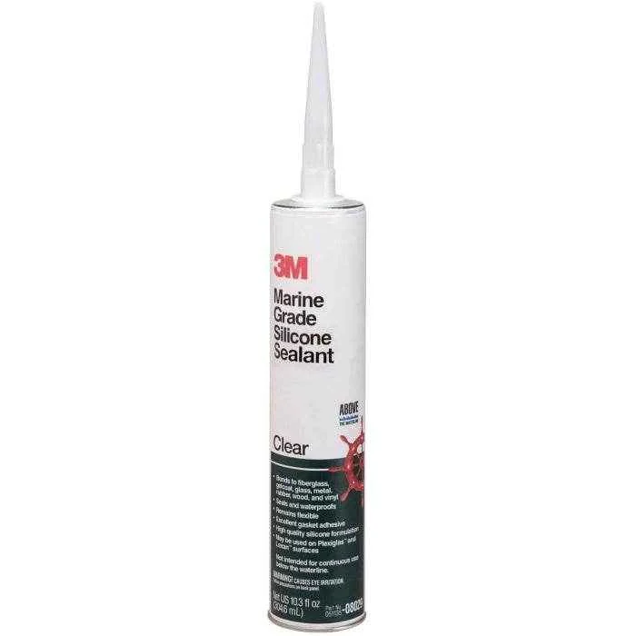 Marine Grade Silicone Sealant Cartridge Clear - 10 oz. | 3M 08029