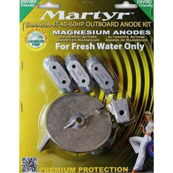 Outboard Anodes Kit Magnesium Yamaha 4T 40-60Hp | Martyr CMY4060KITM