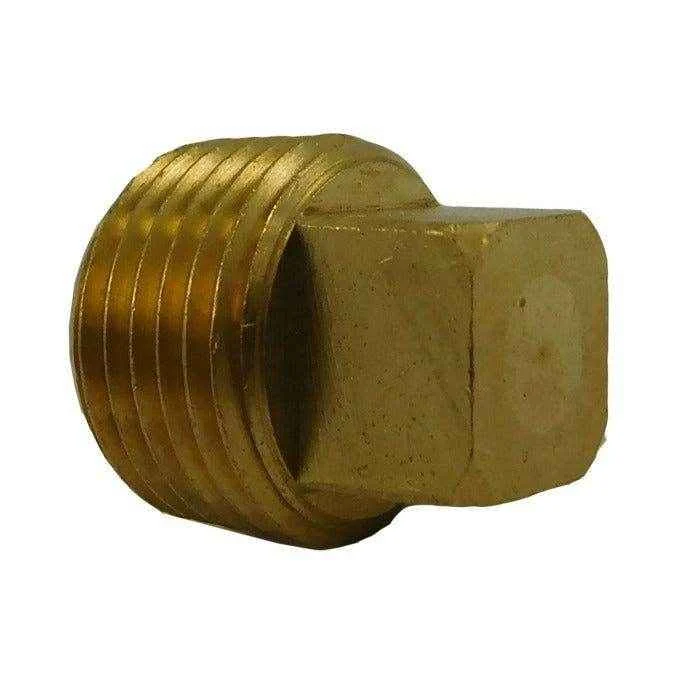 Pipe Plug Fitting Square Head Brass - 3/8 inch | ACR Industries 28-086
