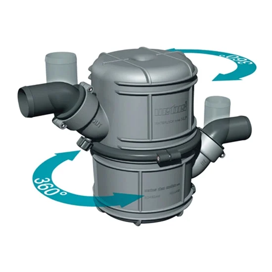 Vetus Waterlock/Muffler Type NLP, 90mm Hose Connections, 10 Liter