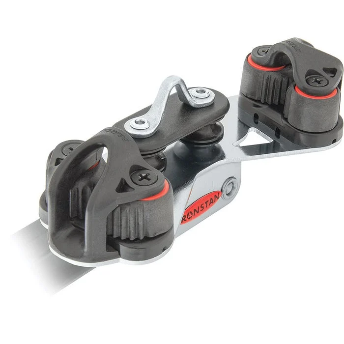 Ronstan Series 19 I-Track Car, Sheave, Cleats, Loop Top