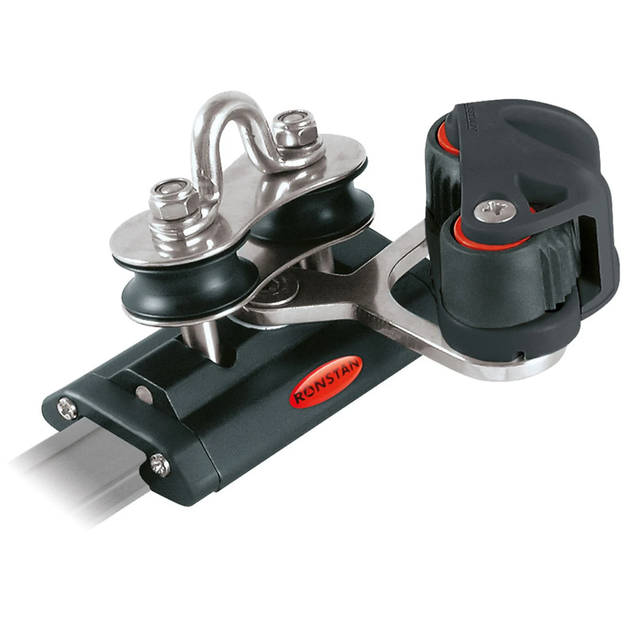 Ronstan Series 19 Traveller Car Pivot Control Sheaves with Cleat