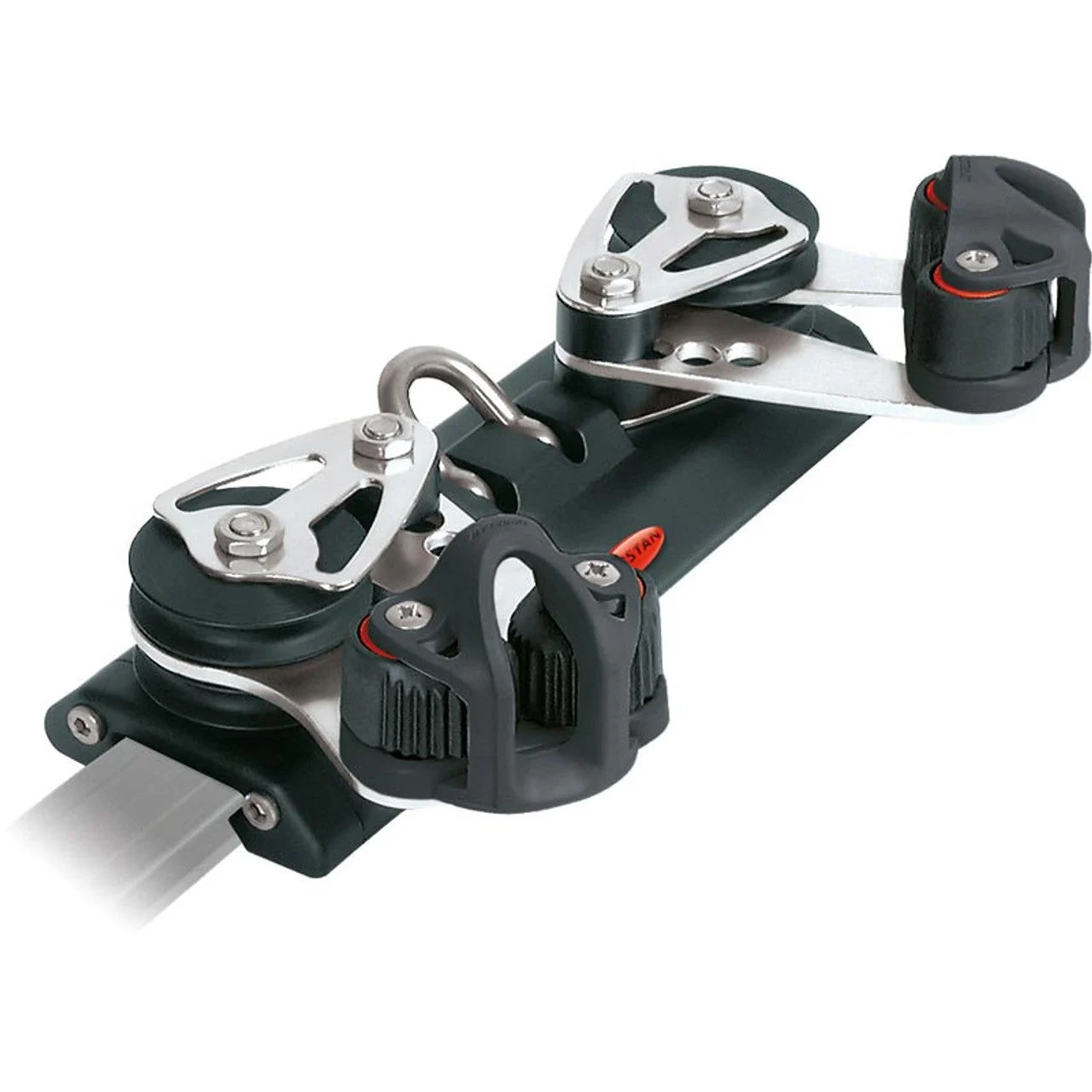 Ronstan Series 30 Traveller Car, 4 Control Sheaves with Cleat