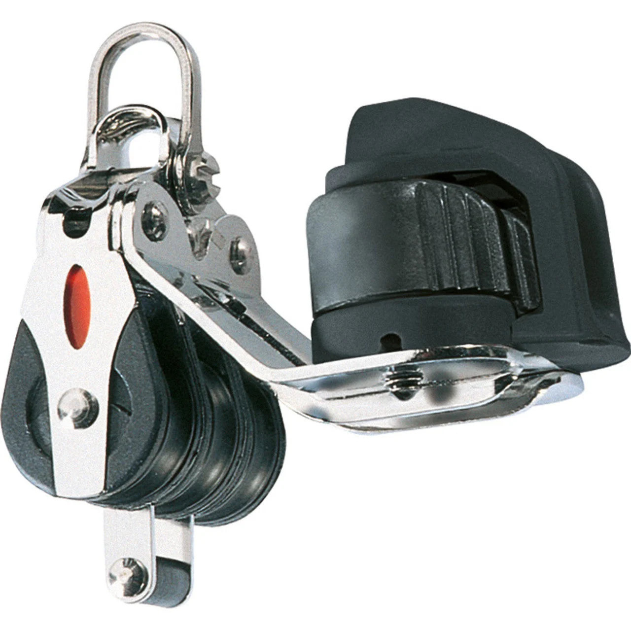 Ronstan Series 20 Ball Bearing Triple Block with Becket Cleat and Shackle