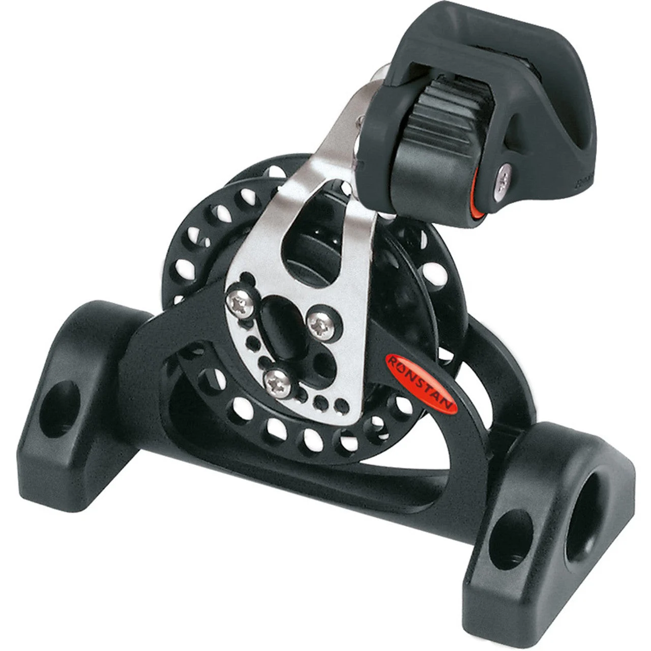 Ronstan Series 75 Ratchet, Pivoting Low Lead, with Cleat, Single