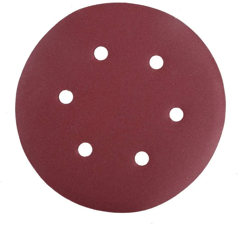# 80 GRIT X 6 in SANDING DISC, , 5-PACK, MULTI-HOLE