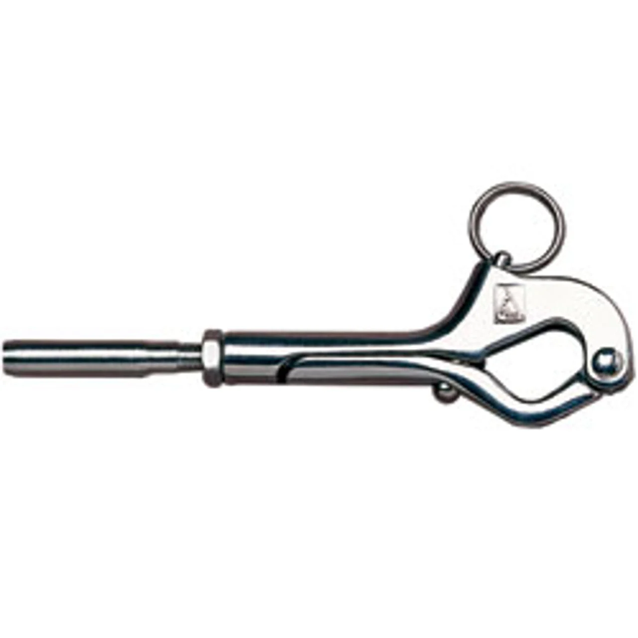Johnson Marine Mini Snap Gate Hook Over Center 1/8 Wire 1/4-28 L.H.