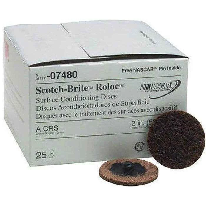 Scotch Brite Roloc Surface Conditioning Discs Coarse - 2 in. | 3M 07480
