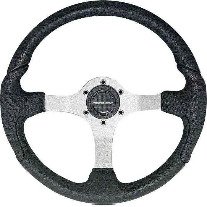 Silver NISIDA Boat Steering Wheel | Uflex USA NISIDA-B/S