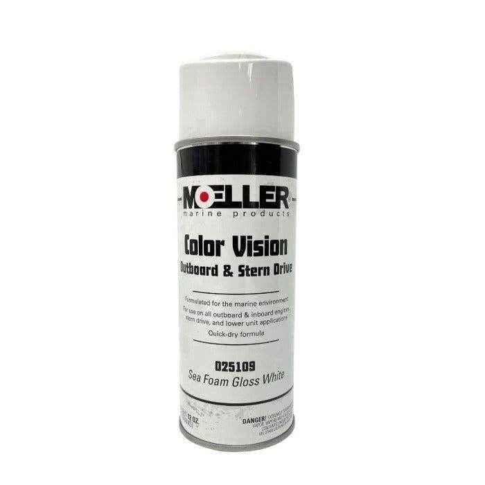 Spray Paint Sea Foam Gloss White Color Vision | Moeller 025109