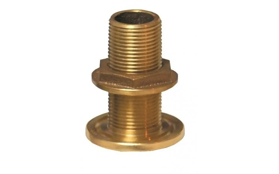 G 1/2" BSPP Bronze Thru-Hull with Nu