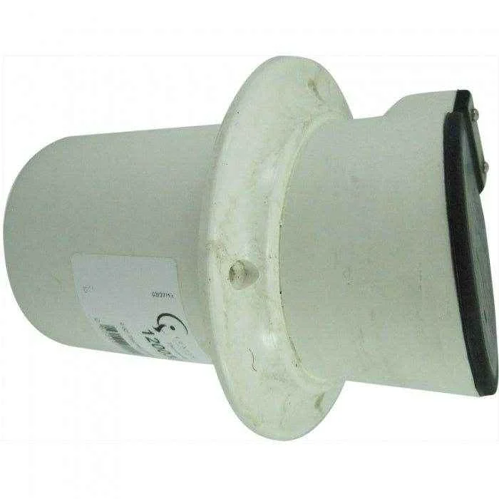 Thru Hull Fitting Exhaust with Flapper 5 in. White | Centek 1200342