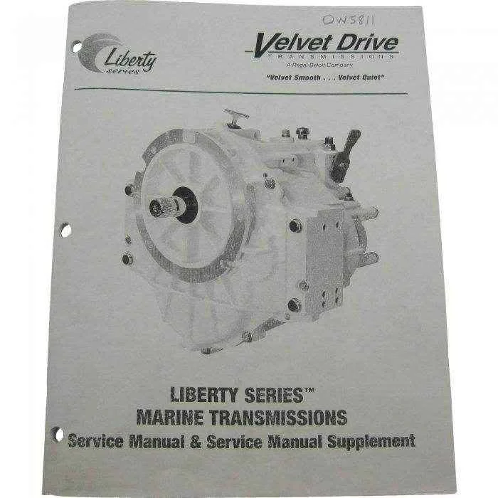 Velvet Drive Liberty Series Service Manual 5811