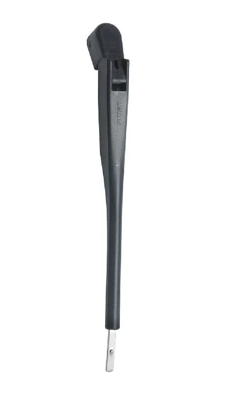 Vetus Black Single Wiper Arm 395 - 481mm Length - DIN taper